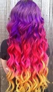 Purple Red Yellow Hair Http Inoabeauty Com Hair Salon Hair Dye Colors Cool Hair Color Bright Hair