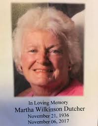 Martha Dutcher Obituary (1936
