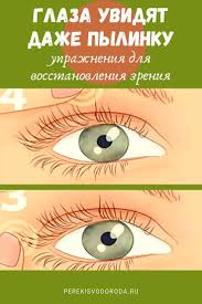 можно ли восстановить зрение с помощью упражнений для глаз Glaza Uvidyat Dazhe Pylinku Uprazhneniya Dlya Vosstanovleniya Zreniya Idei Dlya Trenirovok Tovary Dlya Zdorovya Fakty O Zdorove