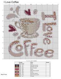 Will be delivered to your email. Cross Stitch Pattern I Love Coffee Instant Download Digital Pdf Cross Stitch Patterns Modern Cross Stitch Patterns Cross Stitch