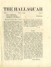 The Hallaquah, Volume 1, Number 6, May 1880