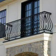 Balcony — tbæ̱lkəni/t balconies 1) n count a balcony is a platform on the outside of a building, above ground level, with a wall or railing around it. 60 Best Railings Designs For A Catchier Balcony Pouted Com Balcony Railing Design Iron Balcony Railing Iron Balcony