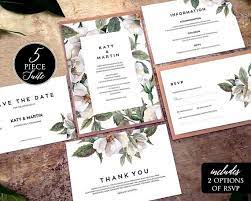 Garden Wedding Invitation Template Download Blush Wedding Etsy Printable Wedding Invitations Wedding Invitations Printable Templates Floral Wedding Invitations Printable