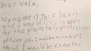 This is the perfect way to express how your specific skills are relevant to the open position. This 9 Year Old Wrote A Job Application Letter To Nasa And It S Incredible