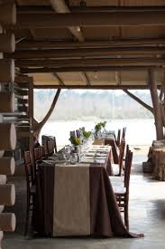 Al8 2483 The Legend Series Brown Tablecloths Dark Brown Table Rustic Restaurant Interior