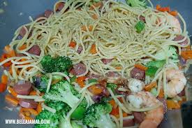 Tumis sehingga naik bau dan masukkan daging kisar. Spageti Goreng Udang Ini Adalah Bellarina Natasya