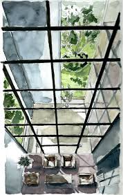 Casa Bianchi Mario Botta Perspective Interior Painting Watercolor Interieur Dessin D Architecture Architecture Aquarelle Dessin Architecture