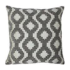 Extra Large Grey Geometric Cushion Cover Textured Woven Chenille 60cm X 60cm By Mcalister Textile Throw Cushion Covers Geometric Throw Pillows Throw Pillows