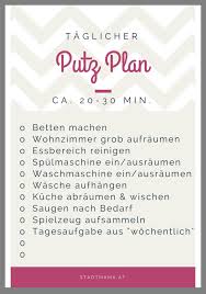Pin Von Die Hausmutter Haushaltsfuhru Auf Putzplan Putzen Mit Plan Haushaltsplaner Aufraumen Und Putzen Haushalt Organisieren