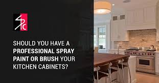While it does require a lot of preparation, organization, and a bit of patience, it's definitely possible to do it yourself. Should A Professional Spray Paint Or Brush Your Kitchen Cabinets