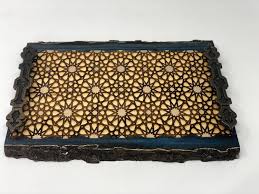 5 out of 5 stars. The Arabesque Decorative Wooden Tray With Medieval Islamic Geometric Engraved Arabesque Pattern Home Decor Coffee Table Tray Ottoman Tray