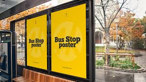 Download Free Bus Stop Poster Psd Mockup In 4k On Behance