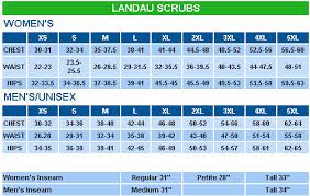 Landau Size Chart