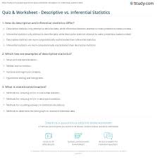 For decades, the united states and the soviet union engaged in a fierce competition for superiority in space. Quiz Worksheet Descriptive Vs Inferential Statistics Study Com