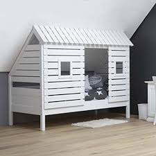 Hochwertiges hochbett in unterschiedlichen höhen online kaufen. Unbekannt Lounge Zone Raumwunder Marken Hochbett Holz Massiv Kinderbett Spielbett Kinderzimmer Einzelbett Kojenbett Massivbett Fur Dachschragen Weiss 11959 Amazon De Kuche Haushalt