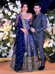 Priyanka Chopra And Nick Jonas Mumbai Wedding Reception For Family And Friends Bridal Dress Design Indian Bride Outfits Wedding Dresses Men Indian