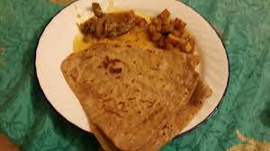 Homemade Rotis With Brinjal Gojju And Potato Sabji Food Potato Sabji Roti