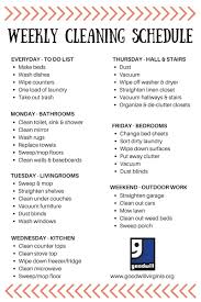 cleaning schedule made simple cleaning hacks weekly