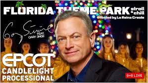 🔴EPCOT Candlelight Processional Narrator Gary Sinise Walt Disney World