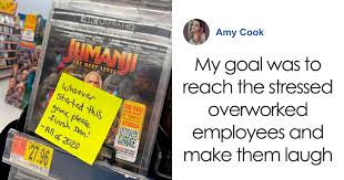 To big into the net. Woman Sticks Funny Notes On Random Objects In Walmart So People Can Have An Unexpected Smile 30 Pics Bored Panda