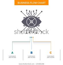 Ar Augmentation Cyber Eye Lens Business Stock Vector