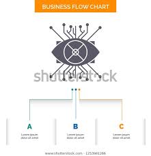 ar augmentation cyber eye lens business stock vector