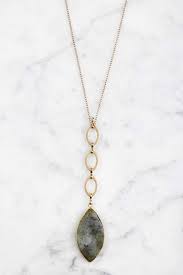 South Moon Under Long Stone Pendant Necklace Stone Pendant Necklace Pendant Necklace Stone Pendants