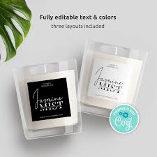 Whether you're printing on an inkjet or laser printer, choose the template file download that corresponds to the label you are printing. Product Label Templates Minimalist Candle Labels Diy Stickers
