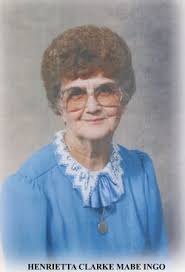 Henrietta Clark Mabe Ingo (1923-2009)