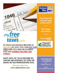 Our free tax preparation service is offered through the prosperity center, a partnership between united way and the housing authority of the city of frederick, and thanks to the support from frederick county government, the ausherman family foundation. My Free Taxes United Way Of Staunton Augusta County Waynesboro Inc