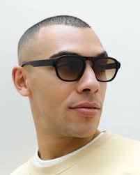 Wallace Black with Brown to White Lenses Sunglasses