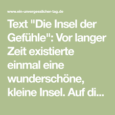 Die Insel Der Gefuhle Schone Lesung Zur Hochzeit Kleine Insel Insel Text Hochzeit