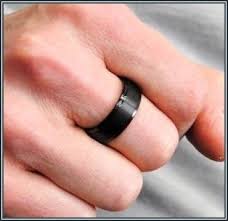 Mens Black Wedding Bands On Hand Wedding Band Design Mens Wedding Bands Black Black Wedding Band Black Wedding