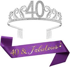 I will earn a commission, at no additional cost to you, if you click through and make a purchase. 40 Fabulous Glitter Satins Sash Happy 40th Birthday Sash For Birthday Suppliesvv Other Gift Party Supplies Greeting Cards Party Supply