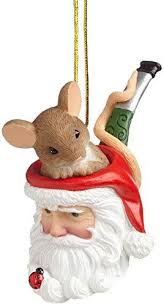 Enesco Charming Tails Gift Smoke Ornament Charming Tails Mice Christmas Ornaments Christmas Mouse