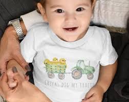 Chicks Dig My Tractor Toddler Shirt Ducks Baby Onesies® Brand Easter Baby  Bodysuit Cute Natural Newborn Chicken Tshirt Happy Easter 1081