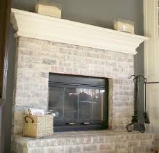 How To Whitewash A Dated Brick Fireplace Home European Home Decor White Wash Brick Fireplace