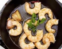 Gambas Epicees A La Poele Relevees Au Citron Recette Gambas Cuisine Poisson Recettes Minceur