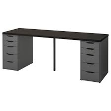Linnmon Alex Table Black Brown Gray 78 3 4x23 5 8 Ikea Ikea Countertop Desk Black And Brown