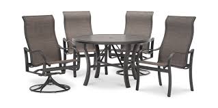 Elegant style and relaxed comfort are what set this classic sunbrella sling chaise lounge apart from others. Shoreline 5 Piece Patio Dining Set By Tropitone Gabberts