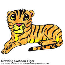 Tiger svg, cartoon tiger svg, animal svg, cute baby tiger, for cricut, for silhouette, clipart, vinyl, vector, cut file, eps, png, pdf, svg. Learn How To Draw A Cartoon Tiger Cartoon Animals Step By Step Drawing Tutorials