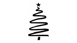 Black and white elegant floral vine christmas tree #78266 by milsiart. Holiday Clip Art Black White Squiggle Sketched Pine Etsy Christmas Tree Nail Art Holiday Clipart Christmas Tree Drawing