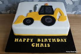 Pin By Lucila Marquez On Honey Street Bakery Birthday Cake Kids Construction Birthday Cake Digger Cake