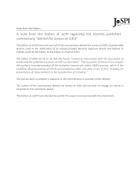 Note from the Editors