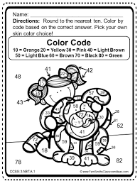 This helpful timesaver will allow you to monitor understanding of lesson concepts to effectively plan for instruction, reteach lessons, and Color Your Answers Printables Rounding To The Nearest Ten Or Hundred 3 Nbt A 1 Five Printables Tha Go Math 2nd Grade Math Worksheets Math Coloring Worksheets