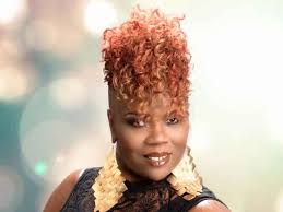 Short Curly Hairstyle with Tapered Sides from Katina King