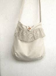 Cream Bag Lace Bag Linens And Lace Handmade Bags
