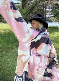 Elvis Queen Boho Oversized Blanket Coat