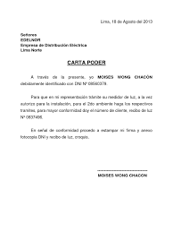 Dependiendo del trámite específico que queramos hacer y al que no podamos asistir presencialmente. Carta Poder Para Tramite Con Edelnor