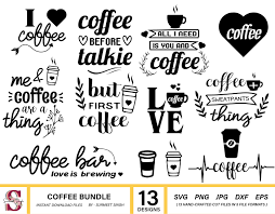 Download Coffee Svg Bundle Coffee Svg Silhouette Cut Files On Behance